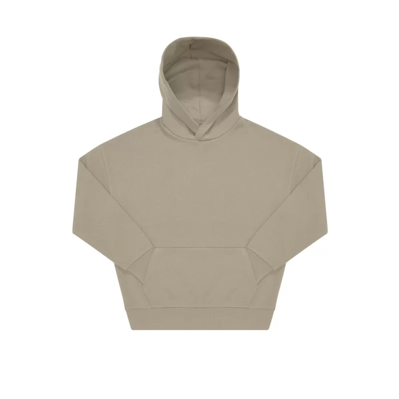 Polerón oversize premium B&C Influence Hoodie de 350 g/m², ideal para impresión DTG de alta calidad en Chile