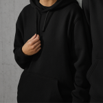 Polerón B&C ID.333 con gorro y bolsillo canguro, ideal para impresión DTG y bordado personalizado en Chile